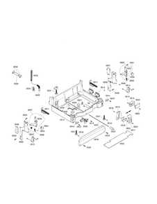 Base Diagram and Parts List for SHX36L05UC 18 Bosch Dishwasher