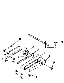 Freezer Control Panel Diagram and Parts List for TSS36QBW00  Thermador Refrigerator