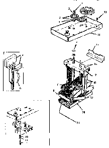 Chassis & Ram Assemblies Diagram and Parts List for TMC28S  Thermador Trash Compactor