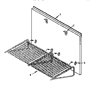 Keep Hot Shelf Accessory Diagram and Parts List for H30HQW  Thermador Range Hood