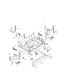 Base Diagram and Parts List for SHU9912UC 12 Bosch Dishwasher