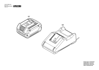 Section 1 Diagram and Parts List for 3601EB5010  Bosch Planer Jointer