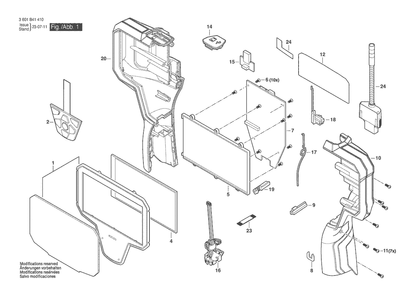 Diagram 1 Diagram and Parts List for GIC5-27C 3601B41410 Bosch Miscellaneous