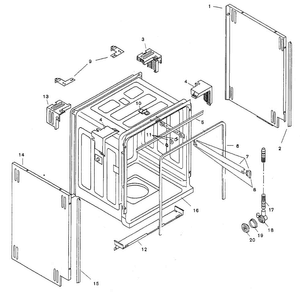Part Location Diagram of 00748482 Bosch CONTAINER