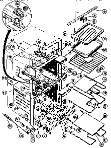 Body And Accessory Parts Diagram and Parts List for CMT20  Thermador Microwave