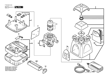 Part Location Diagram of 2610A07790 Bosch Tool POWER INPUT BOARD$ LM1000X (SP