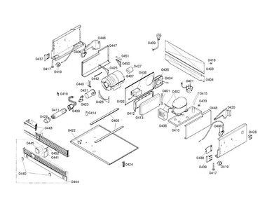 Compressor/condenser Diagram and Parts List for T30IF70CSS-01  Thermador Freezer