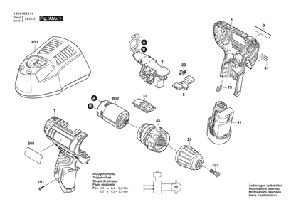 Part Location Diagram of 2610014489 Bosch Dc Motor