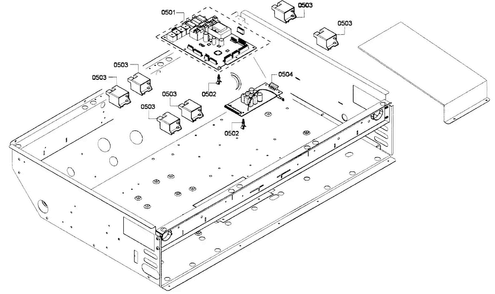 Pcb's Assy Diagram and Parts List for PRG366GH 01 Thermador Range