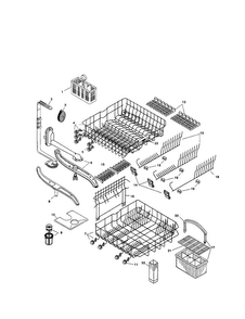 Racks Diagram and Parts List for SHU5315UC 06 Bosch Dishwasher