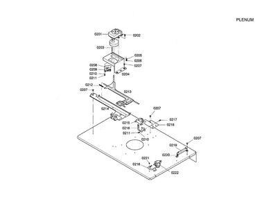 Plenum Diagram and Parts List for HBN5035AUC 01 Bosch Wall Oven