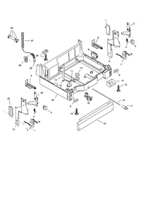 Base Diagram and Parts List for SHU3002UC 06 Bosch Dishwasher