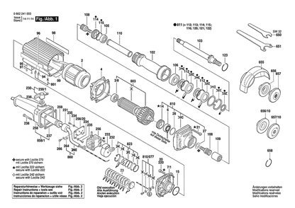 Part Location Diagram of 3607031255 Bosch Stator 265v/200hz
