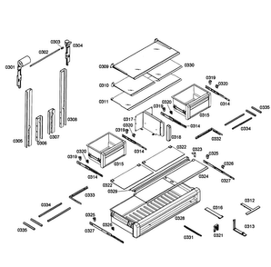 Refrigerator Diagram and Parts List for T36IT71NNP 12 Thermador Refrigerator