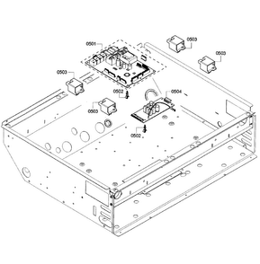 Pcb's Assy Diagram and Parts List for PRD304GHC 01 Thermador Range