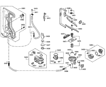 Pump Diagram and Parts List for SHEM78WH5N 29 Bosch Dishwasher