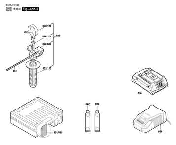 Bosch 3611j11110 2 Diagram and Parts List for 3611J11110  Bosch Cordless Drill