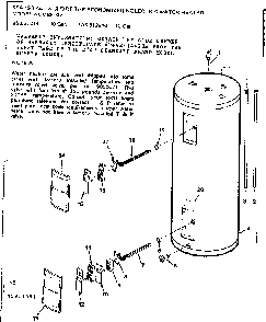 Replacement Parts Diagram and Parts List for 153312141  Kenmore Water Heater