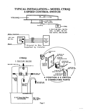 05 - CONTROL SWITCH Diagram and Parts List for VTR1000Q  Bosch Range Hood
