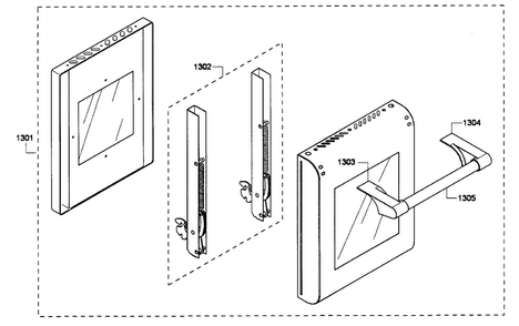 Small Door Diagram and Parts List for PRG486EDPG 01 Thermador Range