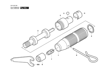 Diagram Diagram and Parts List for 2615000236  Bosch Multi-Tool