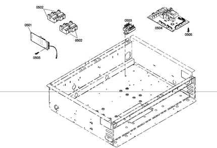 Control Assy Diagram and Parts List for PRD304EHC 02 Thermador Range