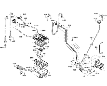 Pump/dispenser Diagram and Parts List for WFVC5400UC 20 Bosch Washer