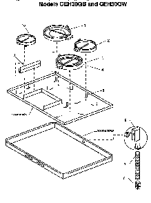 Section 4 Diagram and Parts List for CEH30QB  Thermador Cooktop