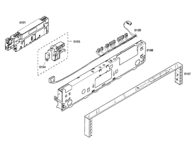 Control Panel Diagram and Parts List for DWHD94EP 49 Thermador Dishwasher