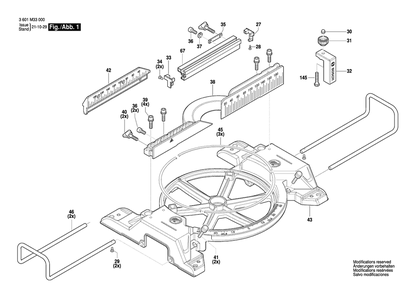 Part Location Diagram of 1619PB6129 Bosch Tool COUNTERSUNK-HEAD SCREW