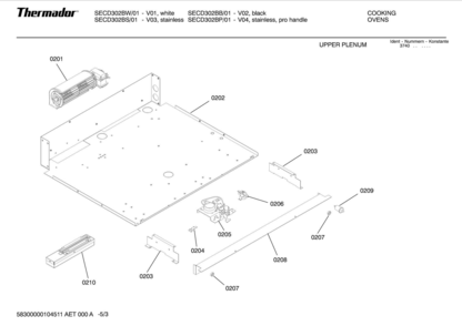 Part Location Diagram of 00440604 Bosch FAN