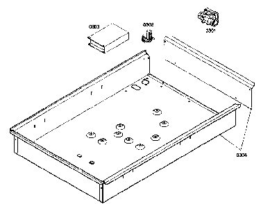 Cabinet Parts Diagram and Parts List for NGT745UC 01 Bosch Cooktop