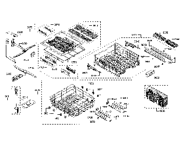 Spray arm/racks Diagram and Parts List for SHP865WF5N 01 Bosch Dishwasher