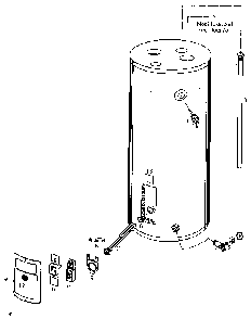 Replacement Parts Diagram and Parts List for 153325150  Kenmore Water Heater