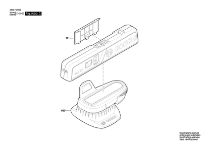 Part Location Diagram of 1619PA4738 Bosch Tool BASE
