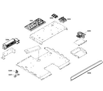 Pcb's Assy Diagram and Parts List for HBN3550UC 03 Bosch Wall Oven