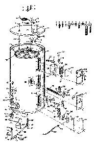 Unit Parts Diagram and Parts List for 153311210  Kenmore Water Heater