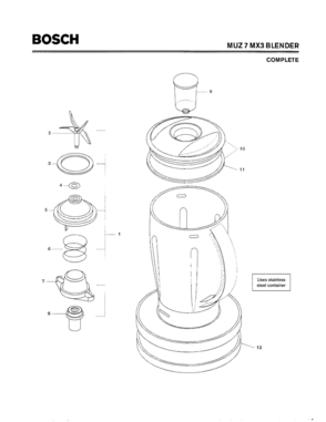 Part Location Diagram of 00174440 Bosch KNIFE