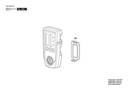 Diagram Diagram and Parts List for LR3 3 601 K69 FL0 Bosch Laser Level
