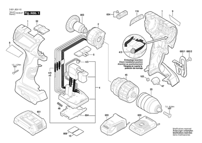 Part Location Diagram of 2609101487 Bosch Tool HOUSING