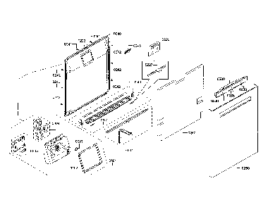 Door/dispenser Diagram and Parts List for SHP865WF2N 01 Bosch Dishwasher