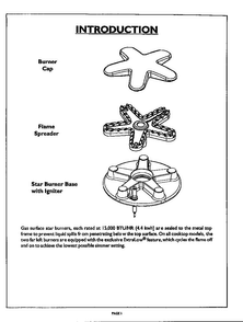 Introduction Diagram and Parts List for PRDS364GD  Thermador Range