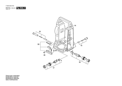 Section 3 Diagram and Parts List for 56-CST305REU F034K53210 Bosch Miscellaneous