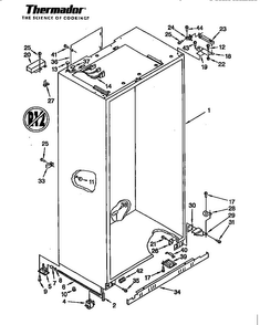 Series -04  All Models Diagram and Parts List for TSS42QBW  Thermador Refrigerator