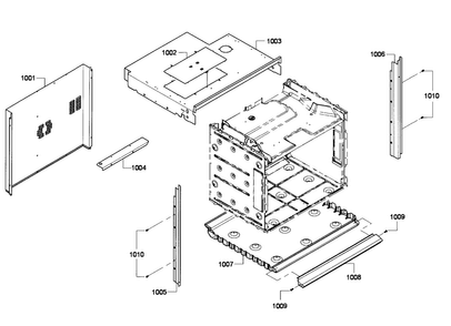 Base & Frame Diagram and Parts List for HBL5720UC 03 Bosch Microwave