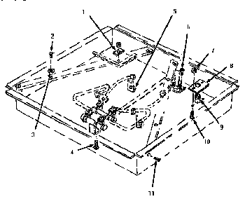 Section 12 Diagram and Parts List for GG3002  Thermador Cooktop