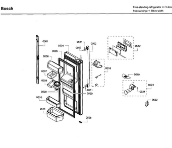 Part Location Diagram of 00637152 Bosch MOTOR