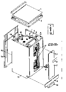 Non-functional Replacement Parts Diagram and Parts List for 15331420  Kenmore Water Heater