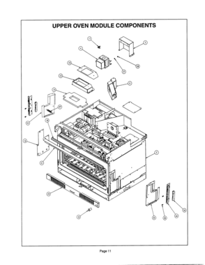 10 - UPPER OVEN MODULE Diagram and Parts List for CJ302UW  Bosch Range