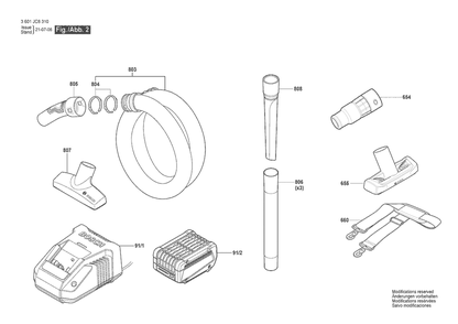 Part Location Diagram of 1600A011RN Bosch Tool ELBOW